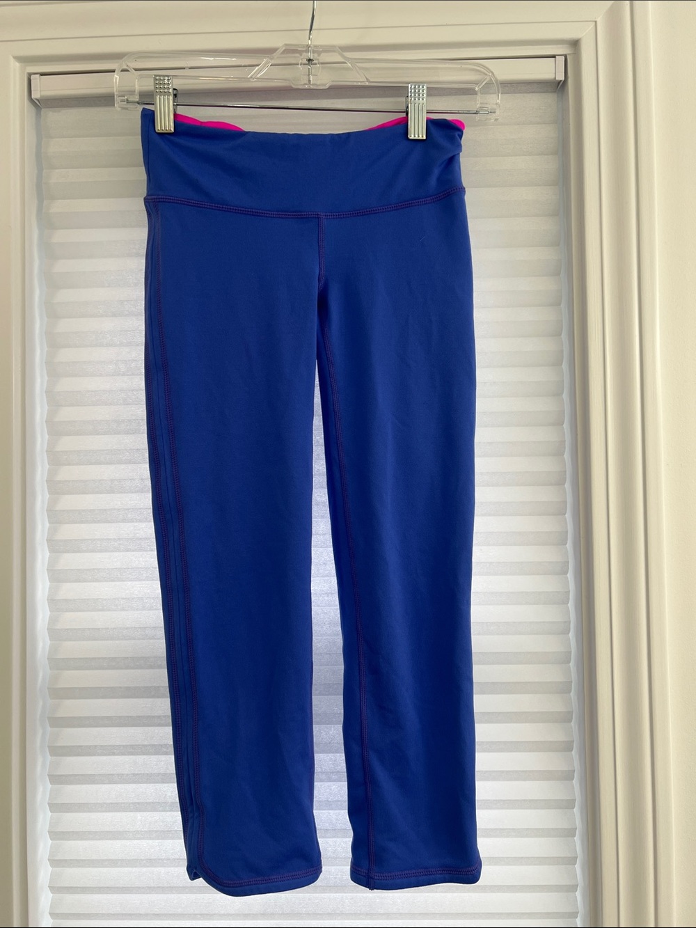 Lilly Pulitzer Royal Blue Track Pants with Pink Waistband
